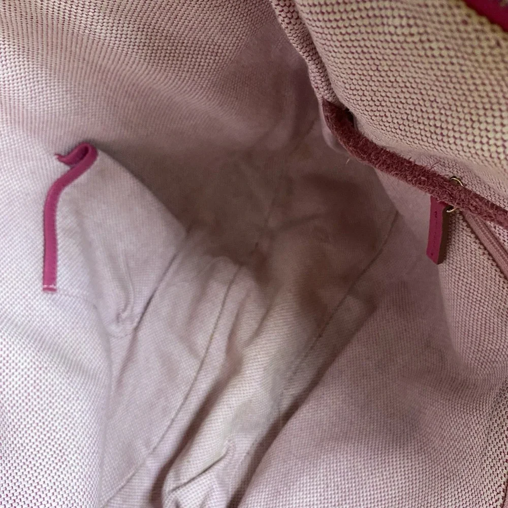 Dooney & Bourke Y2K Pink Leather Expandable Hobo Shoulder Bag Purse Crescent